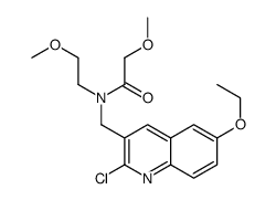 Acetamide, N-[(2-chloro-6-ethoxy-3-quinolinyl)methyl]-2-methoxy-N-(2-methoxyethyl)- (9CI)结构式