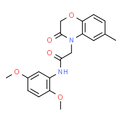 4H-1,4-Benzoxazine-4-acetamide,N-(2,5-dimethoxyphenyl)-2,3-dihydro-6-methyl-3-oxo-(9CI)结构式