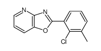 2-(2-Chloro-3-Methylphenyl)oxazolo[4,5-b]pyridine结构式