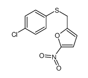 2-[(4-chlorophenyl)sulfanylmethyl]-5-nitrofuran结构式