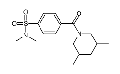 4-(3,5-dimethylpiperidine-1-carbonyl)-N,N-dimethylbenzenesulfonamide Structure