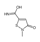 (9ci)-2,3-二氢-2-甲基-3-氧代-5-异噻唑羧酰胺结构式