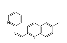 N-(5-methylpyridin-2-yl)-1-(6-methylquinolin-2-yl)methanimine Structure