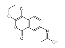 N-(4-chloro-3-ethoxy-1-oxoisochromen-7-yl)acetamide Structure