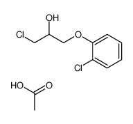 acetic acid,1-chloro-3-(2-chlorophenoxy)propan-2-ol Structure