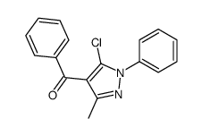 (5-chloro-3-methyl-1-phenylpyrazol-4-yl)-phenylmethanone Structure