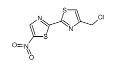 4-chloromethyl-5'-nitro-[2,2']bithiazolyl结构式