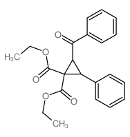 1,1-Cyclopropanedicarboxylicacid, 2-benzoyl-3-phenyl-, 1,1-diethyl ester Structure