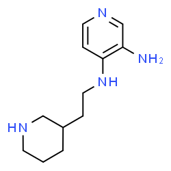 3-Amino-4-[2-(3-piperidinyl)ethylamino]pyridine structure