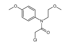 2-chloro-N-(2-methoxyethyl)-N-(4-methoxyphenyl)acetamide Structure