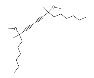 7,12-dimethoxy-7,12-dimethyloctadeca-8,10-diyne结构式