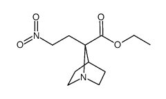 ethyl 7-(2-nitroethyl)-1-aza-bicyclo[2.2.1]heptane-7-carboxylate结构式