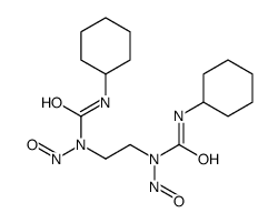 3-cyclohexyl-1-[2-[cyclohexylcarbamoyl(nitroso)amino]ethyl]-1-nitrosourea Structure