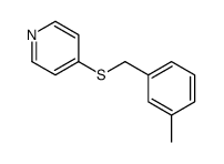 4-[(3-methylphenyl)methylsulfanyl]pyridine Structure