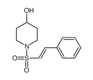 1-(2-phenylethenylsulfonyl)piperidin-4-ol结构式