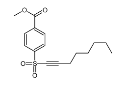 methyl 4-oct-1-ynylsulfonylbenzoate结构式