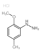 Hydrazine, (2-methoxy-5-methylphenyl)-, monohydrochloride结构式