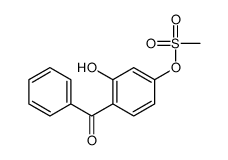 (4-benzoyl-3-hydroxyphenyl) methanesulfonate结构式