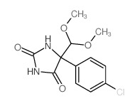 2,4-Imidazolidinedione,5-(4-chlorophenyl)-5-(dimethoxymethyl)-结构式