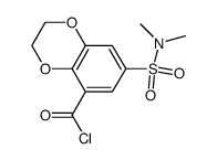 7-dimethylsulfamoyl-1,4-benzodioxane-5-carbonyl chloride Structure