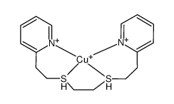 {Cu(1,8-bis(2-pyridyl)-3,6-dithiaoctane)}(1+) Structure