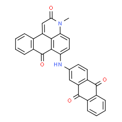 6-[(9,10-Dihydro-9,10-dioxoanthracen-2-yl)amino]-3-methyl-3H-dibenz[f,ij]isoquinoline-2,7-dione Structure