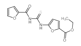 ethyl 5-(furan-2-carbonylthiocarbamoylamino)furan-2-carboxylate结构式