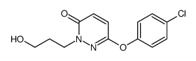 6-(4-chlorophenoxy)-2-(3-hydroxypropyl)pyridazin-3-one Structure