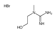 N-(2-hydroxyethyl)-N-methylguanidine monohydrobromide structure