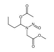 methyl 2-[1-acetyloxybutyl(nitroso)amino]acetate Structure