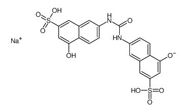 sodium hydrogen 7,7'-(carbonyldiimino)bis(4-hydroxynaphthalene-2-sulphonate) structure