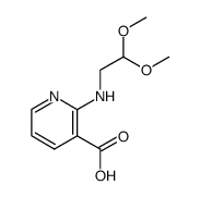 N-(3-carboxy-2-pyridyl)aminoacetaldehyde dimethyl acetal结构式