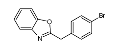 2-[(4-bromophenyl)methyl]benzooxazole structure