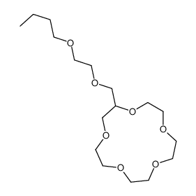 2-(2-butoxyethoxymethyl)-1,4,7,10,13-pentaoxacyclopentadecane Structure