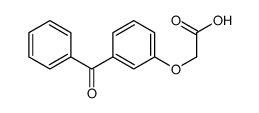 2-(3-benzoylphenoxy)acetic acid结构式