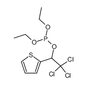 1-(2-thienyl)-2,2,2-trichloroethyl diethyl phosphite结构式