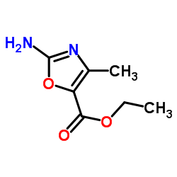 Ethyl 2-amino-4-methyloxazole-5-carboxylate structure