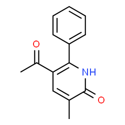 2(1H)-Pyridinone,5-acetyl-3-methyl-6-phenyl-(9CI) Structure