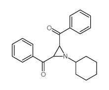 (3-benzoyl-1-cyclohexyl-aziridin-2-yl)-phenyl-methanone Structure