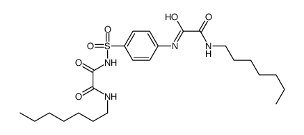 N-heptyl-N'-[4-[[2-(heptylamino)-2-oxoacetyl]sulfamoyl]phenyl]oxamide Structure