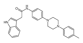 2-(1H-indol-3-yl)-N-[4-[4-(4-methylphenyl)piperazin-1-yl]phenyl]acetamide Structure