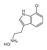 7-氯色胺盐酸盐结构式