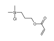 Acrylic acid 3-(chlorodimethylsilyl)propyl ester结构式