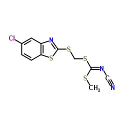 [(5-CHLOROBENZO[D]THIAZOL-2-YLTHIO)METHYL] METHYL CYANOCARBONIMIDODITHIOATE picture