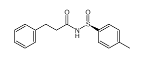 (S)-N-dihydrocinnamoyl-p-toluenesulfinamide结构式