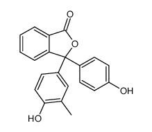 3-(4''-hydroxyphenyl)-3-(4'-hydroxy-3'-methylphenyl)phthalide结构式