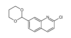 Quinoline, 2-chloro-7-(1,3-dioxan-2-yl)- (9CI) structure