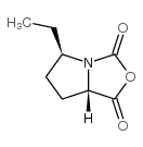 1H,3H-Pyrrolo[1,2-c]oxazole-1,3-dione,5-ethyltetrahydro-,(5R-cis)-(9CI)结构式