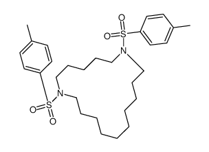 1,7-bis-(4-methylphenyl)sulfonyl-1,7-diazacycloheptadecane结构式