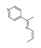 N-prop-1-enyl-1-pyridin-4-ylethanimine Structure